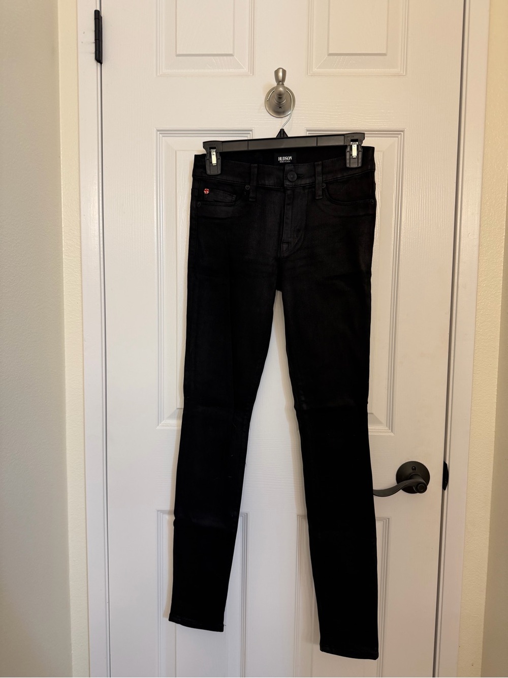 Hudson Jeans Black High-Rise Skinny